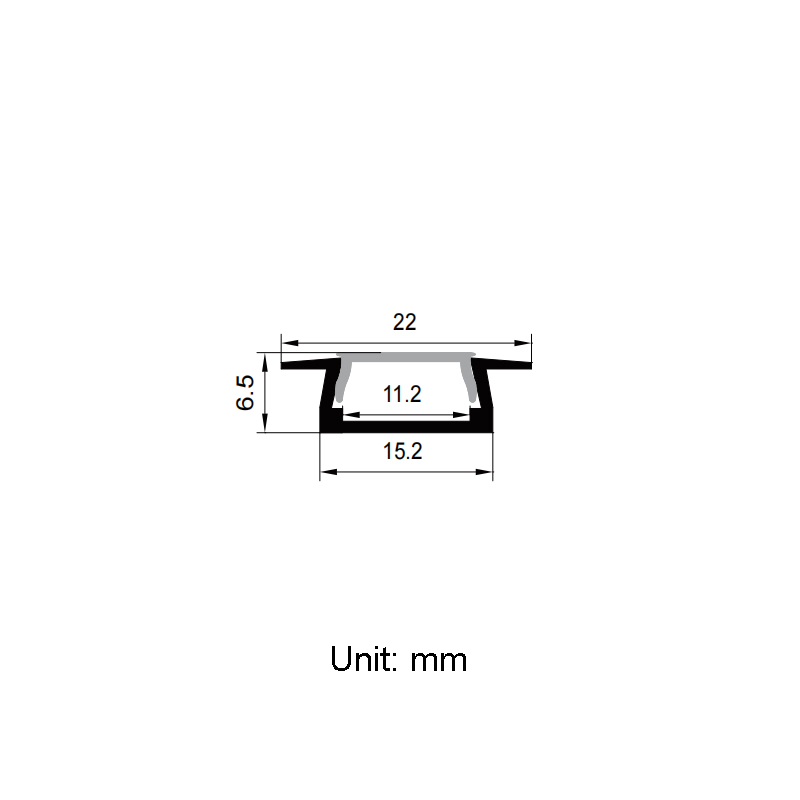 Recessed Aluminum Channel For LED 10mm Rope Lighting